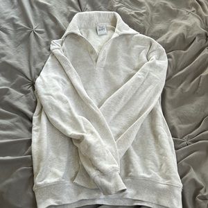 Aritzia tna boyfriend airy fleece polo